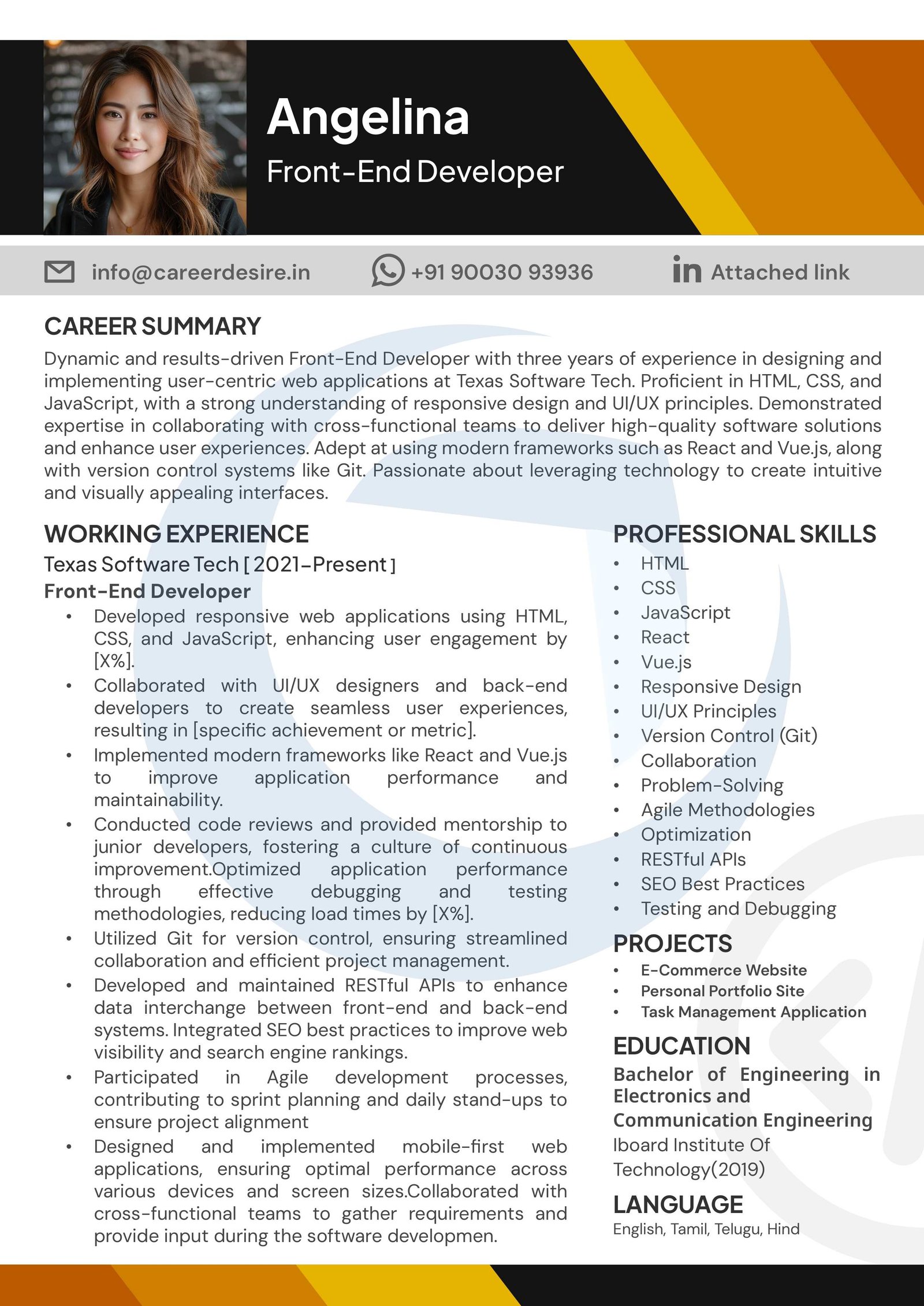 Resume 8